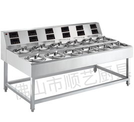 智能烹飪新體驗 順藝紫砂煲仔飯機單層雙列6頭數碼煲仔飯機全自動煲仔飯機煲仔爐評測